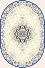 Овальный ковер обычный ворс Amira 4922A D.Blue-D.Blue Овал