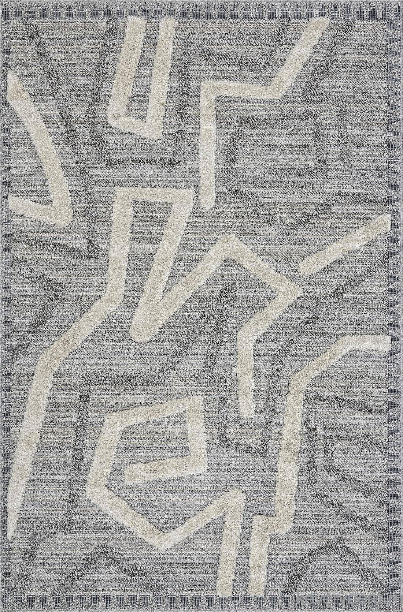Ковер TUNIS 6604A L.GRAY / WHITE Ковер TUNIS 6604A L.GRAY / WHITE