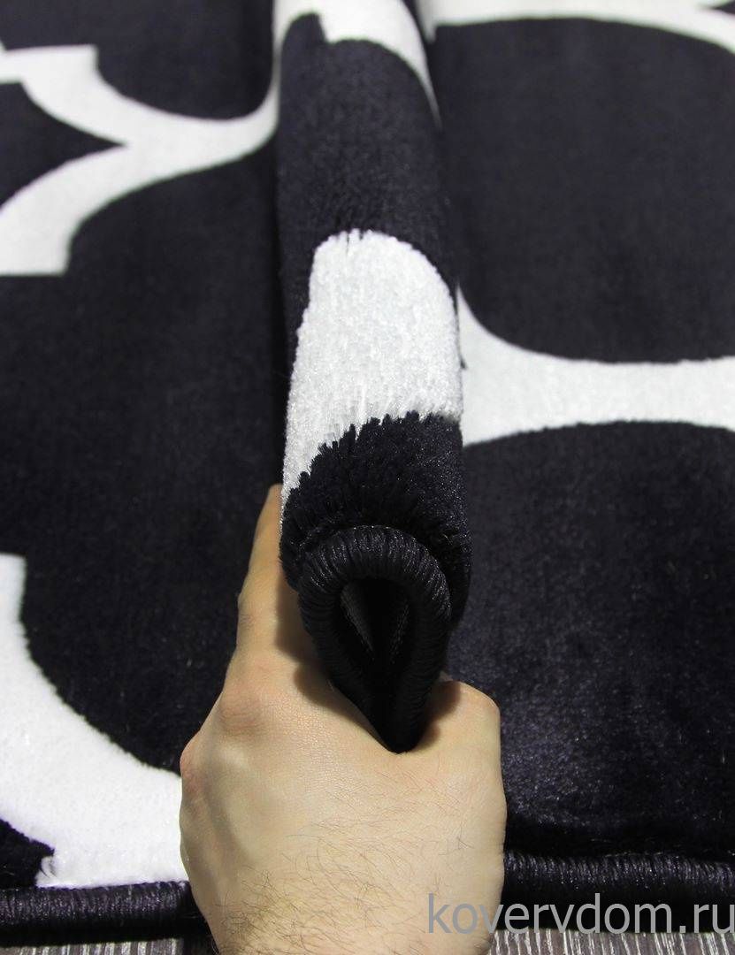 Ковер MEGA CARVING WK d422 DARK NAVY Овал