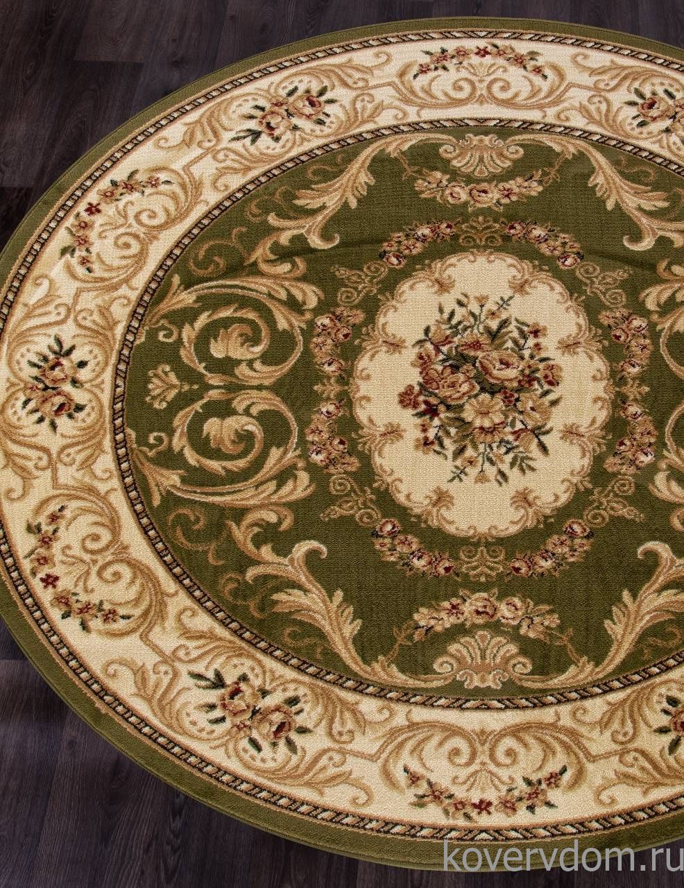 Ковер OLYMPOS D066 GREEN Круг