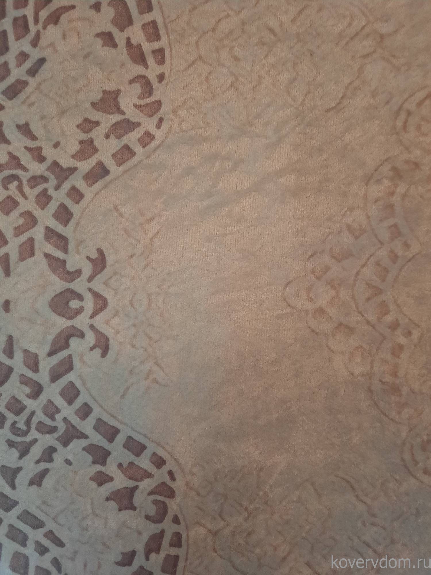 Ковер Decovilla 21003.101 DANTEL Светло-коричневый Круг