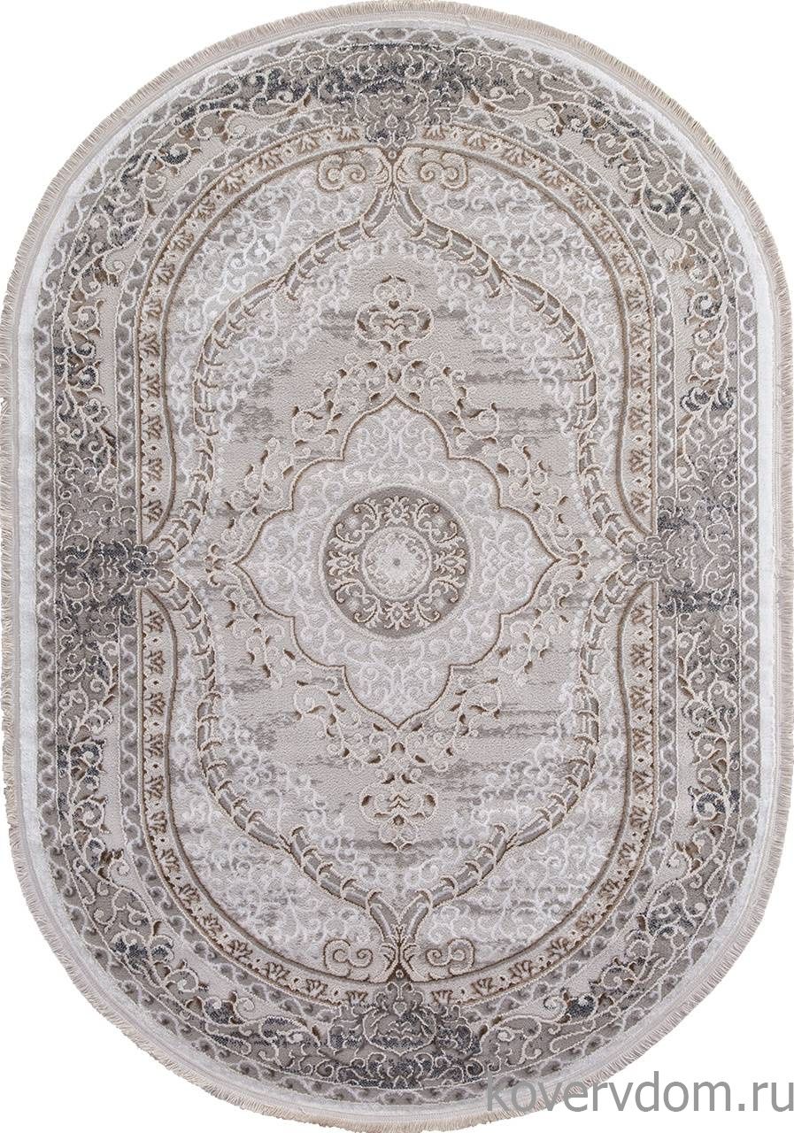 Ковер RODOS 7439A GREY / CREAM Овал Ковер RODOS 7439A GREY / CREAM Овал