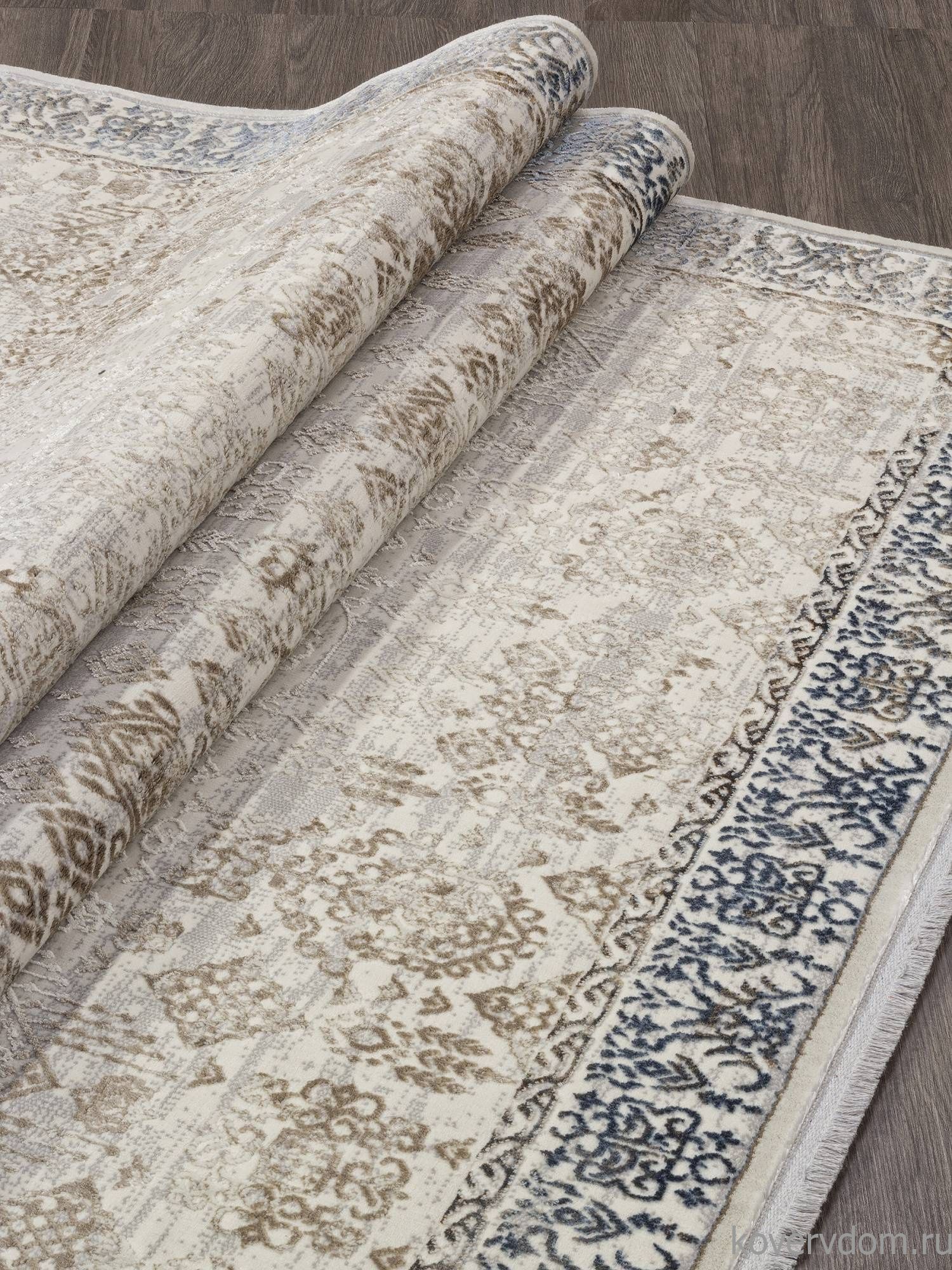 Ковер ASADU 07402A L.BLUE FDY / CREAM FDY Ковер ASADU 07402A L.BLUE FDY / CREAM FDY