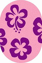 Ковер Шегги розовый COMFORT SHAGGY 2 s605 PINK-PURPLE Овал