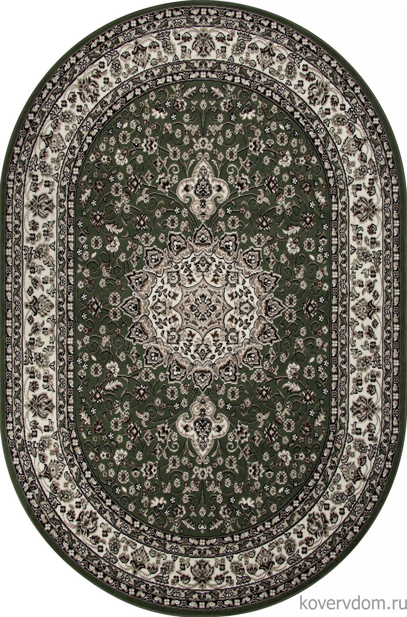 Ковер GAVANA D411 GREEN Овал