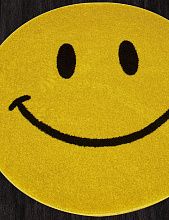 Ковер в детскую желтый SMILE NC19 YELLOW Круг