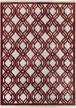 Ковер из Турции с длинным ворсом SARDES TRUVA 08423R RED / RED