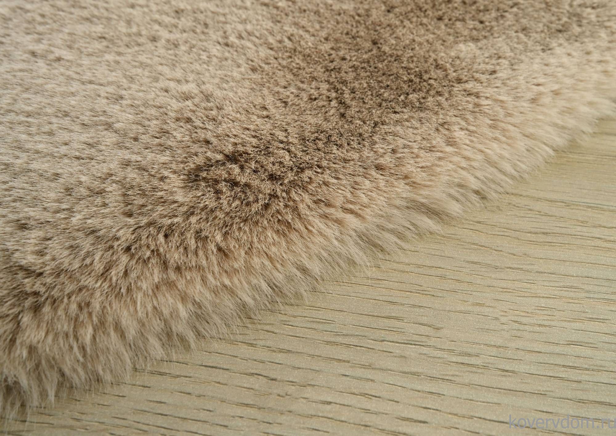 Ковер из искусственного меха RABBIT PREMIUM MS1000 BEIGE Круг