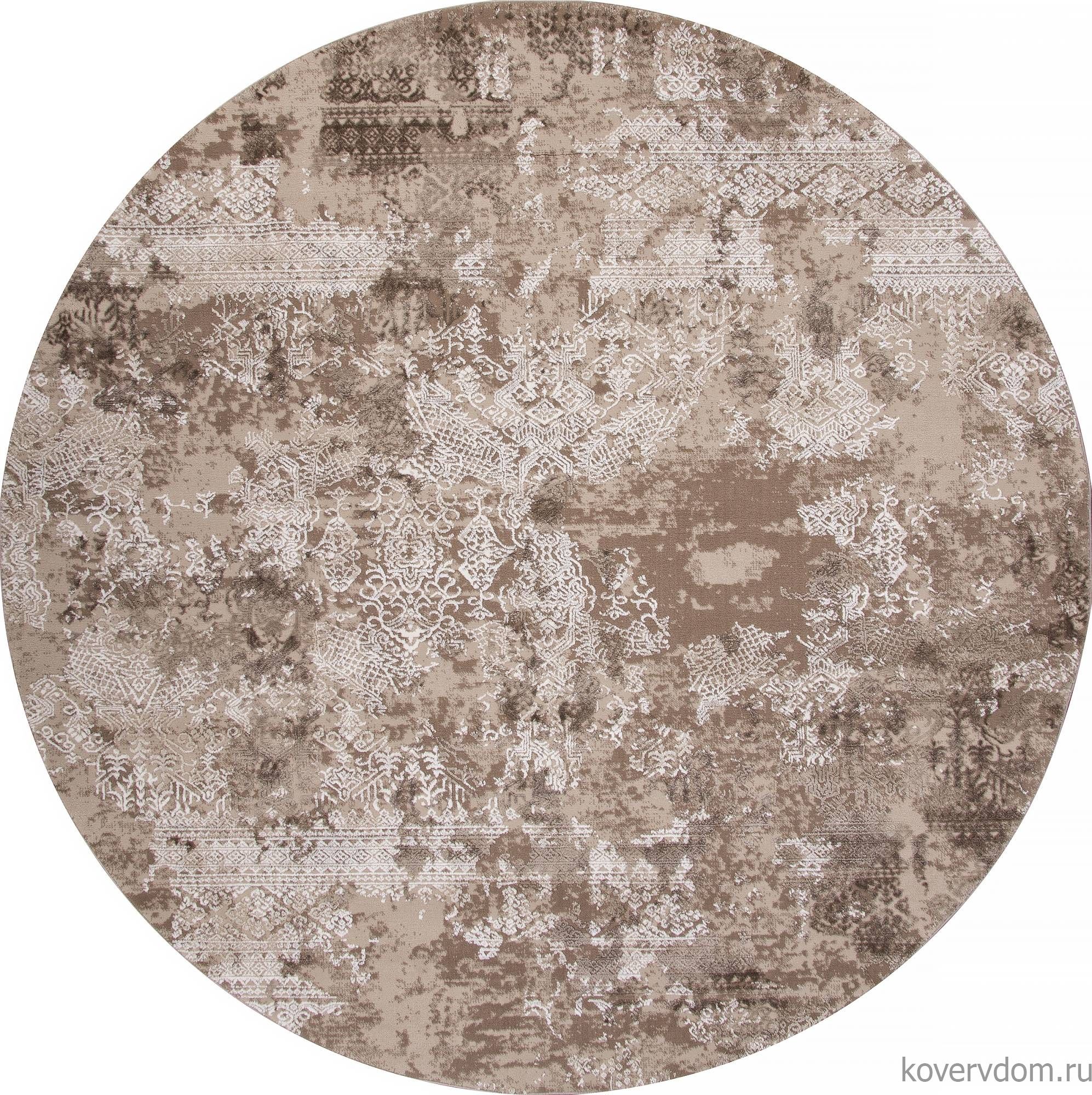 Ковер ARMINA 03851B BROWN / BROWN Круг Ковер ARMINA 03851B BROWN / BROWN Круг