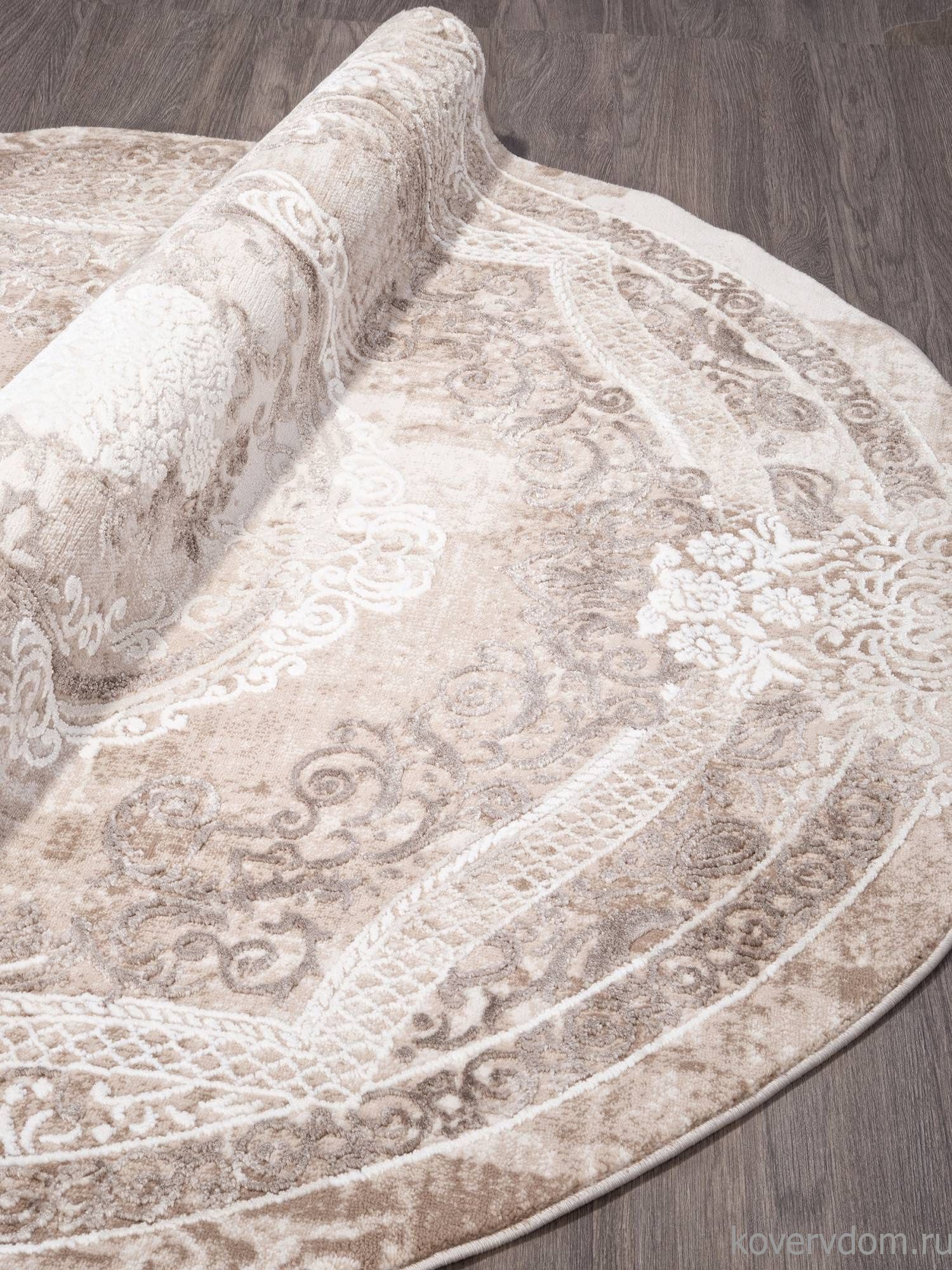 Ковер ARMINA 03707A BROWN / BROWN Круг