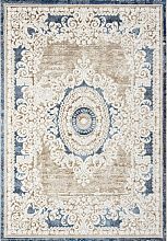 Ковер из Турции ANTEP-A O1701 630 CREAM / BLUE