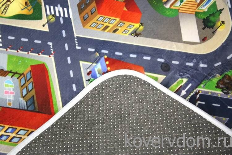 Детский развивающий 3D ковер Сказочный Городок с железной дорогой 86000 Детский развивающий 3D ковер Сказочный Городок с железной дорогой 86000