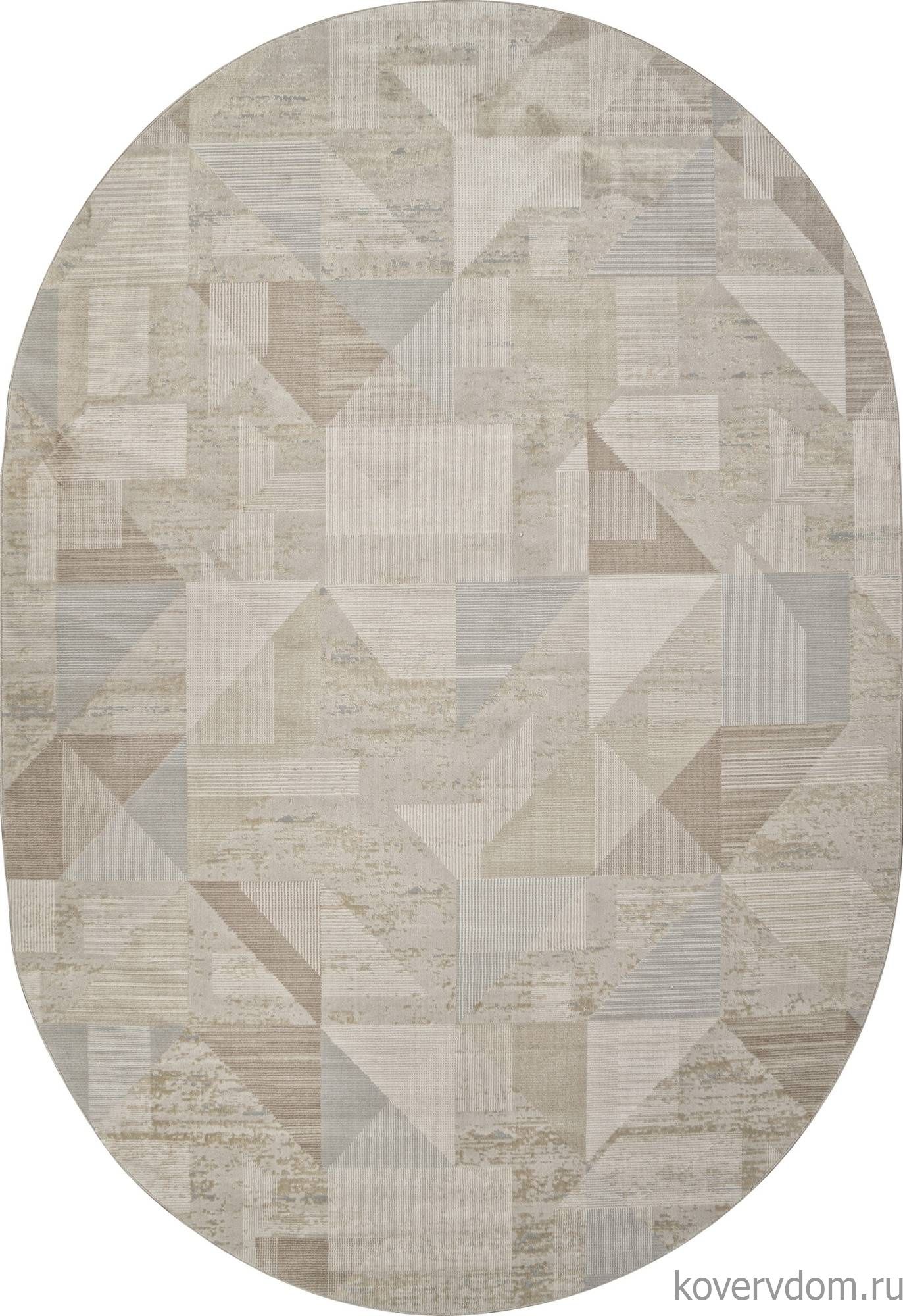 Ковер AFINA F416AD BEIGE / L.BROWN Овал Ковер AFINA F416AD BEIGE / L.BROWN Овал