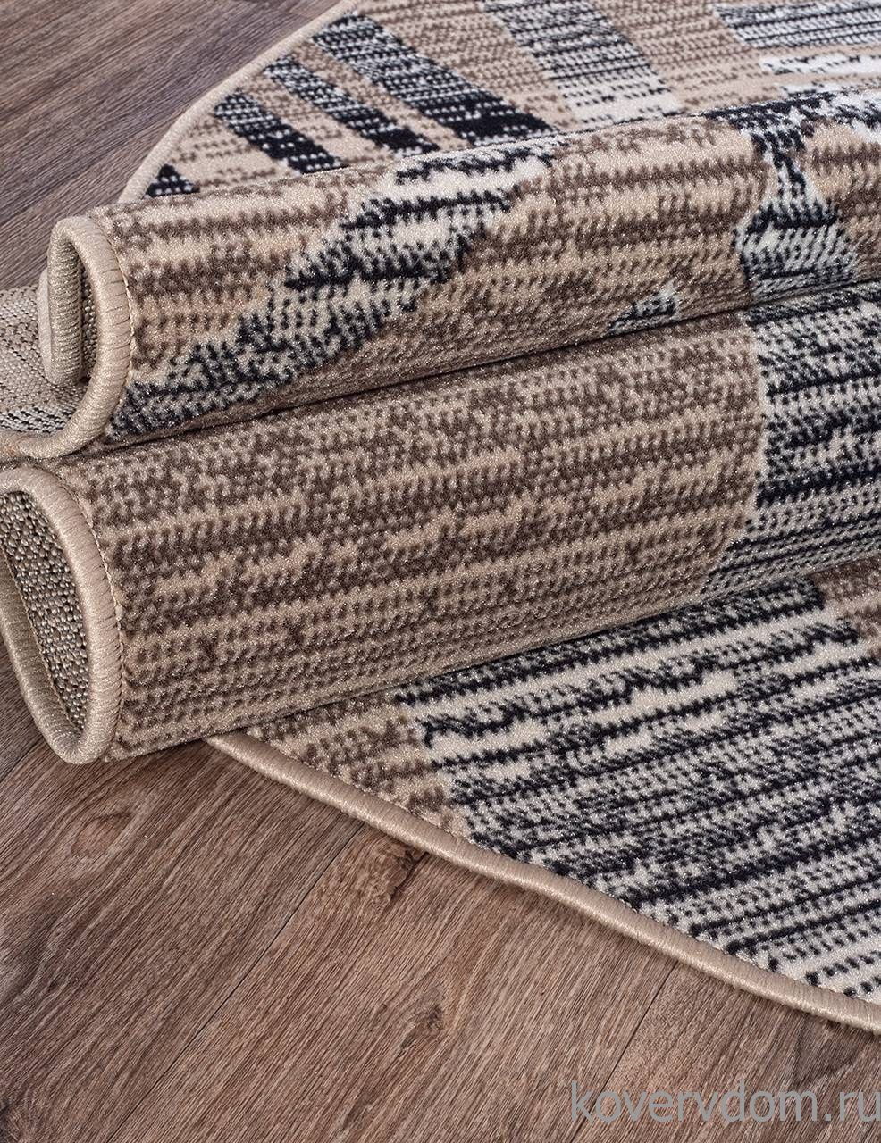 Ковер SIERRA D284 BEIGE-BROWN Овал