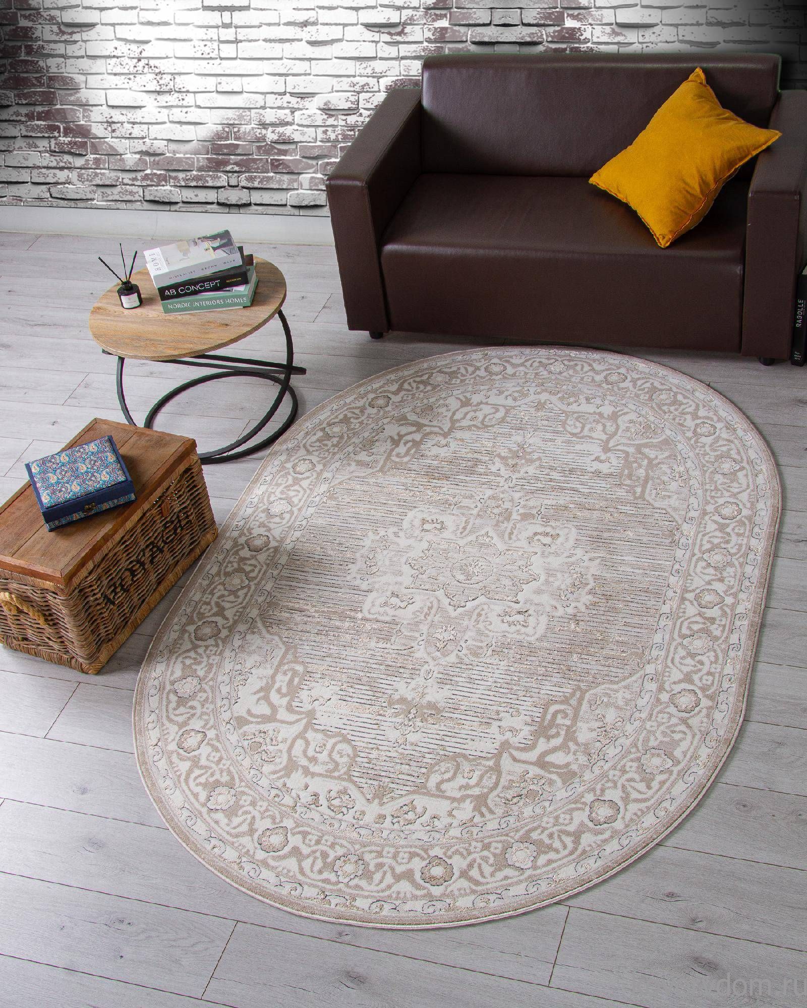 Ковер NOVA-A 04089A CREAM HB / LIGHT GRI HB Овал