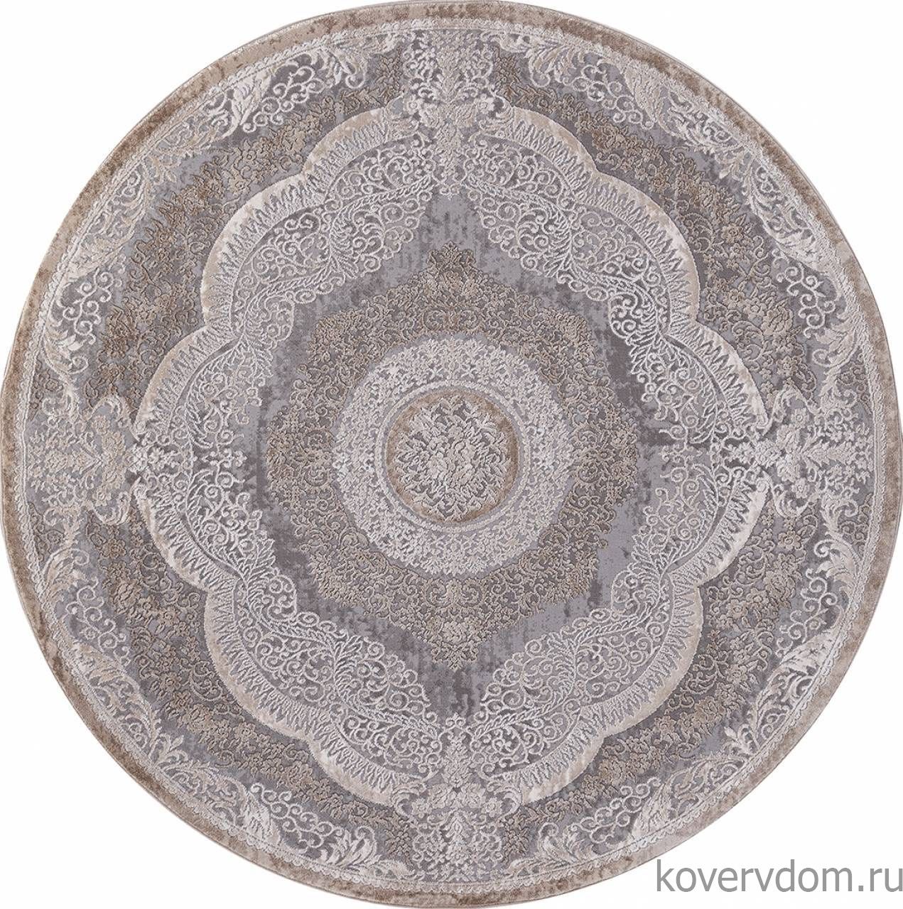 Ковер ARMINA 03880C GREY / BROWN Круг Ковер ARMINA 03880C GREY / BROWN Круг