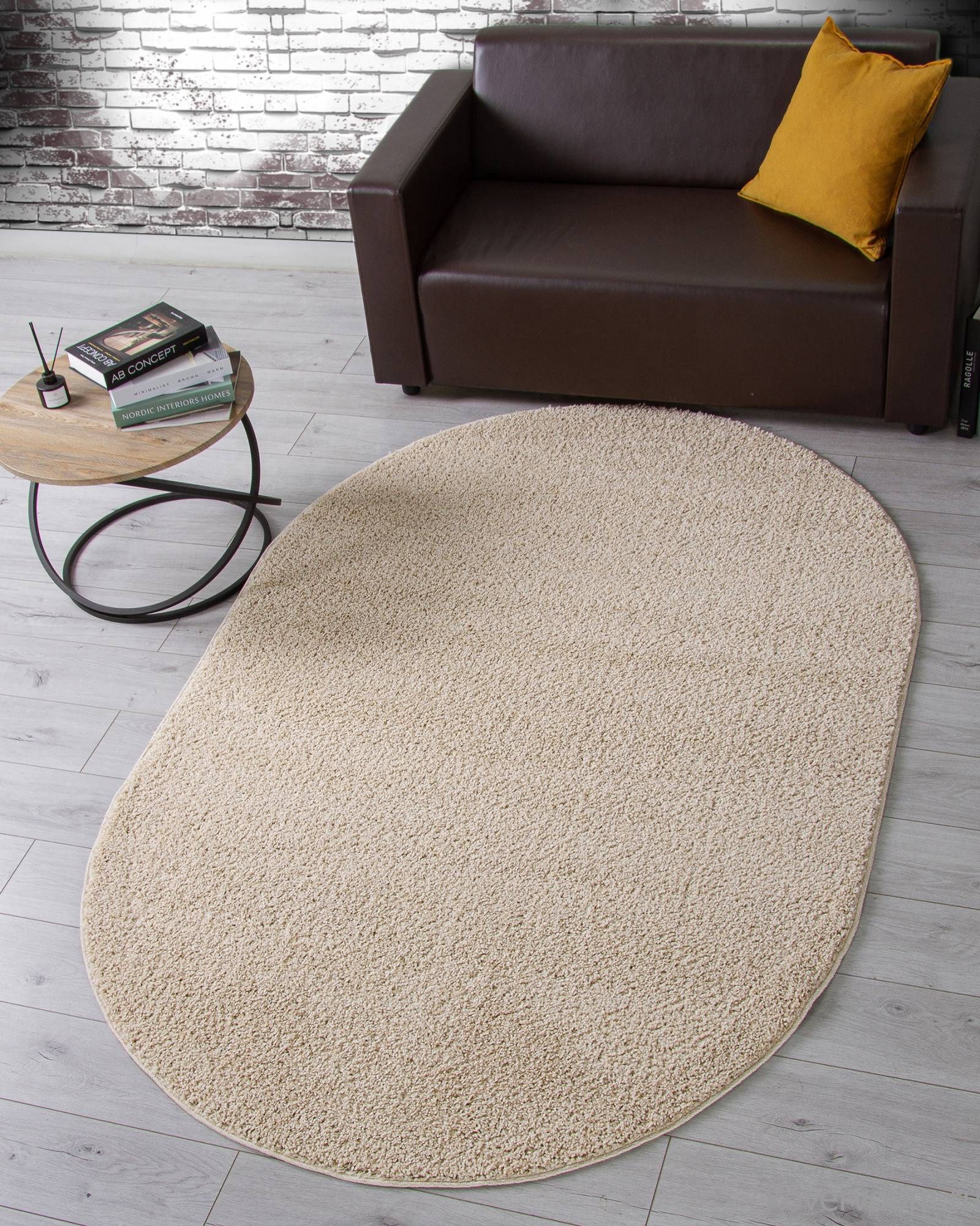 Ковер MOKKO T600 LIGHT BEIGE Овал