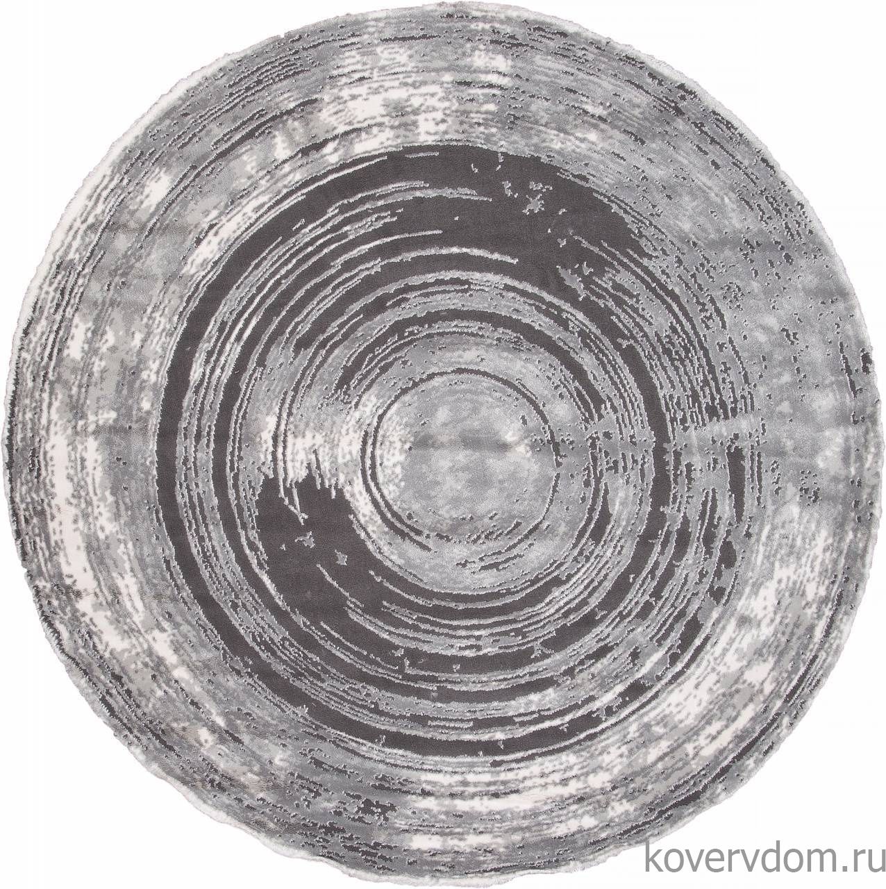 Ковер SAFIR 00843G GREY / GREY Круг Ковер SAFIR 00843G GREY / GREY Круг