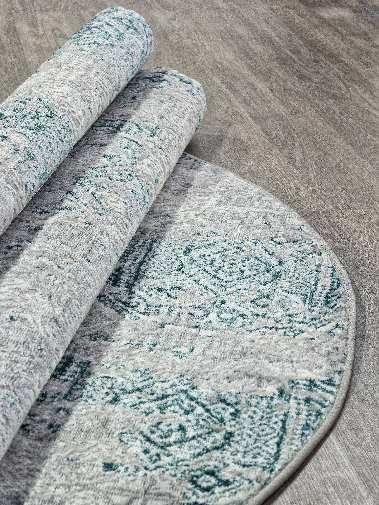 Ковер PALERMO-A F281 GRAY Овал