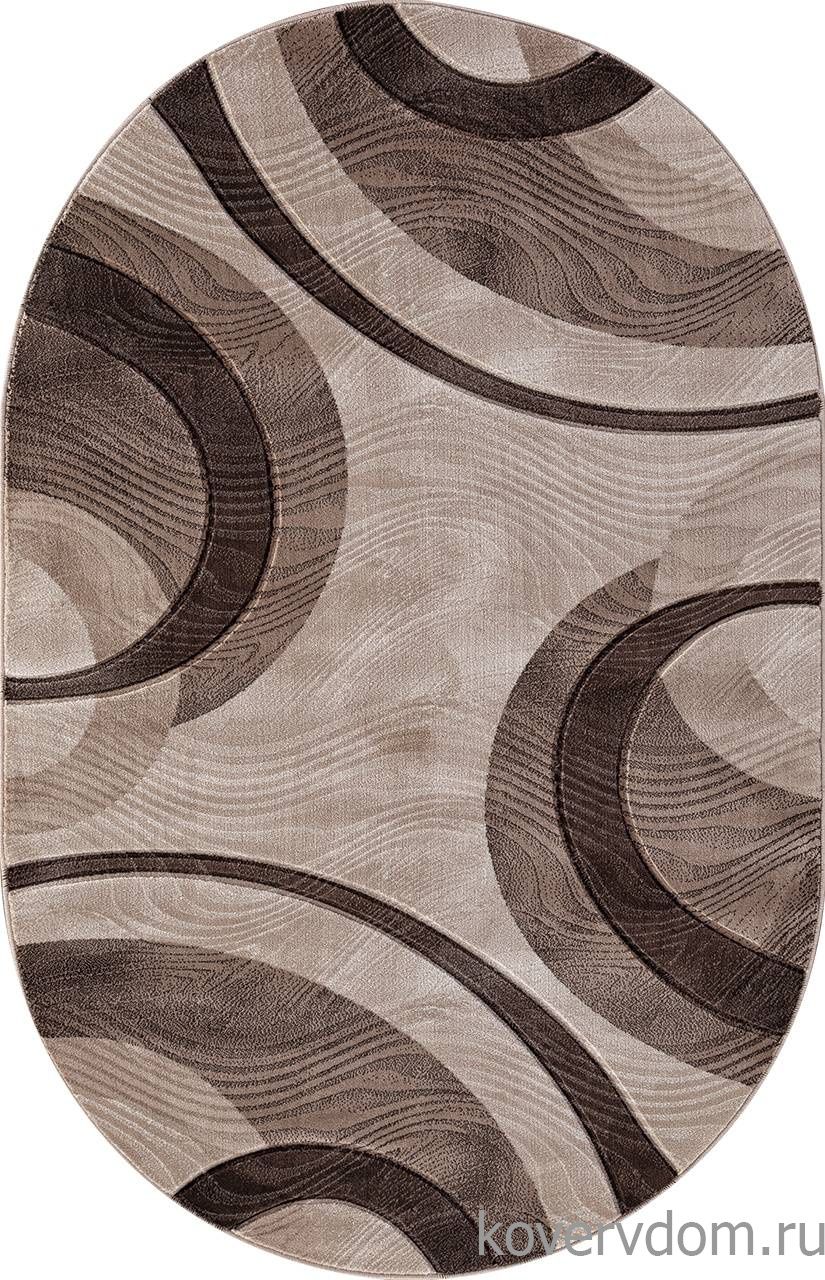 Ковер MEGA CARVING 4783 BEIGE Овал