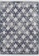 Ковер из Турции с длинным ворсом SARDES TRUVA 08423T BLUE / BLUE