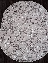 Ковер в зал SILVER-A F389 GRAY Овал