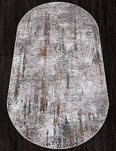 Овальный ковер из Турции QUANTUM 03016G GREY / GREY Овал