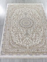 Пушистый ковер ESSA 27239A CREAM / BLUE